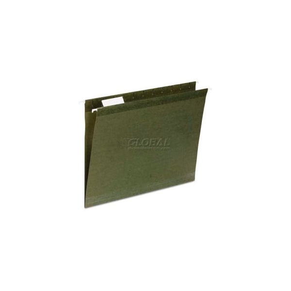 Universal Universal Reinforced Recycled Hanging Folder, 1/3 Cut, Letter, Standard Green, 25/Box UNV24113*** - main